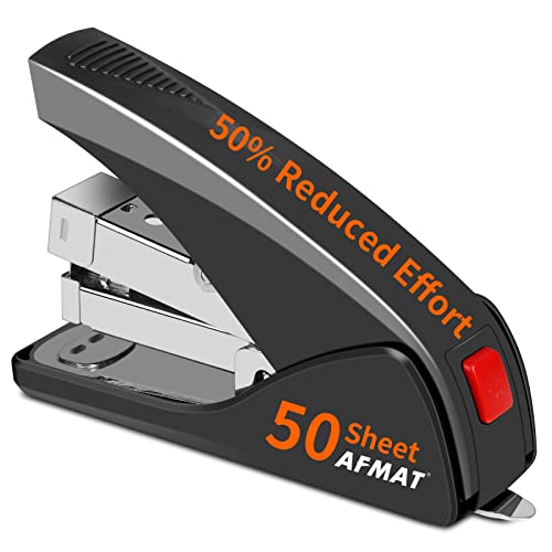 Smart Home AFMAT Stapler for Desk, 50 Sheet Effortless Desktop