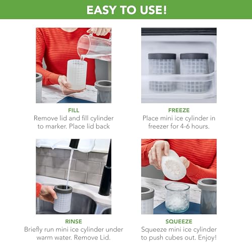 Eco-Friendly Tovolo Mini Ice Cylinder- Squeeze & Release-